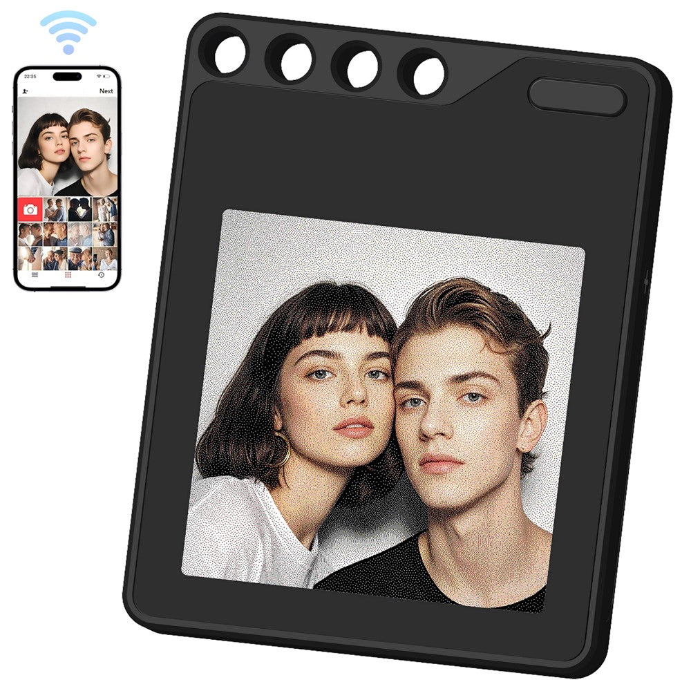 F10 Mini Locator Key Ring with 1.54 Inch E-Ink Display Bluetooth-compatible Item Finder for Luggage Keys Bags