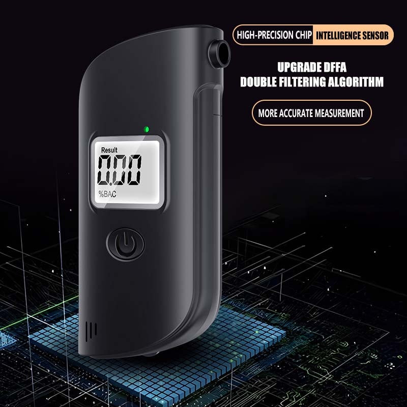 MR689 Bærbart Alkoholmeter LCD-Display Digital Alkometer med Højpræcisionssensor