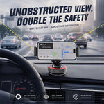 K33 Magnetic Car Phone Holder 360 Degree Rotation Vacuum Suction Dashboard Mount Anti-Vibration Stand