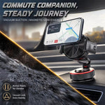 K33 Magnetic Car Phone Holder 360 Degree Rotation Vacuum Suction Dashboard Mount Anti-Vibration Stand