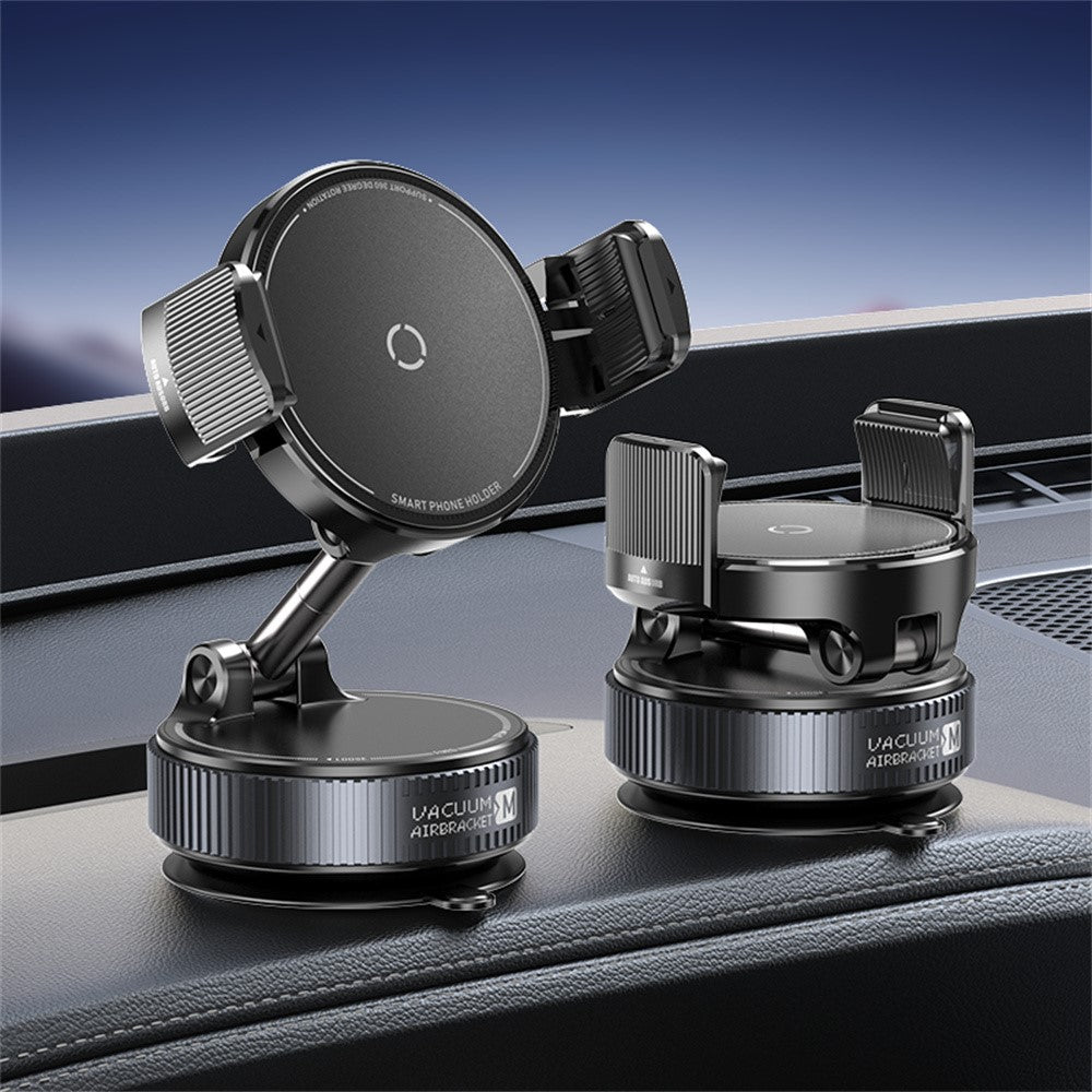K55 Car Phone Holder 360 Degree Rotation Vacuum Suction Magnetic Mount for Dashboard Windshield