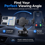 K55 Car Phone Holder 360 Degree Rotation Vacuum Suction Magnetic Mount for Dashboard Windshield