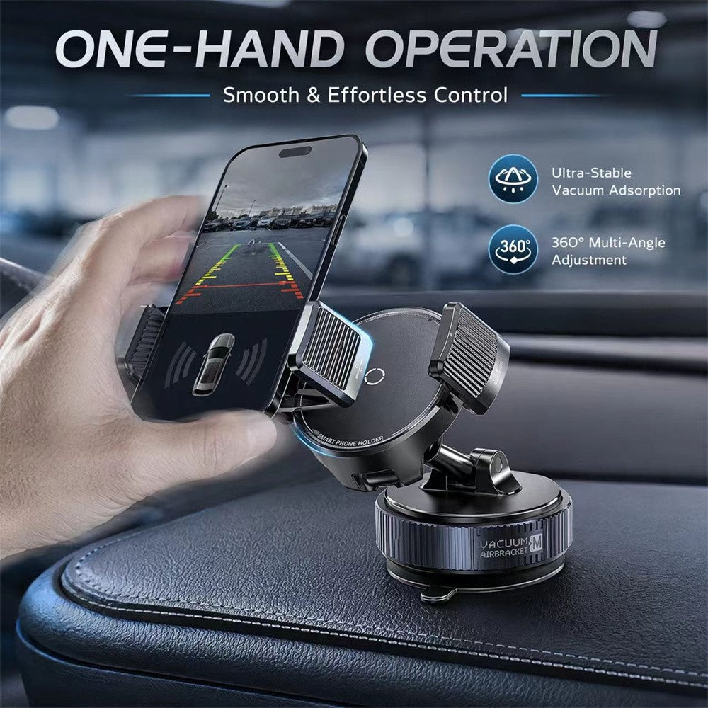 K55 Car Phone Holder 360 Degree Rotation Vacuum Suction Magnetic Mount for Dashboard Windshield