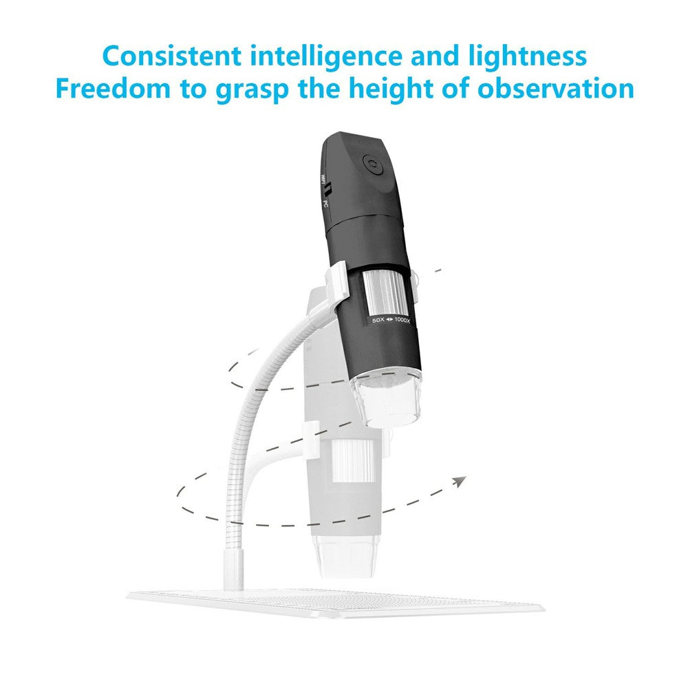 316-B WiFi Digital Microscope 50X-1000X 2MP 1080P HD Portable Handheld Magnifier for PCB Repair