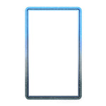 GW18 for PSA Card Slab Protector Case TPU Frame + PC Back Panel 35PT Standard Size Shockproof Gradient Glitter Cover