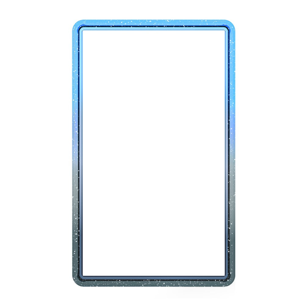 GW18 for PSA Card Slab Protector Case TPU Frame + PC Back Panel 35PT Standard Size Shockproof Gradient Glitter Cover
