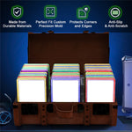 GW18 for PSA Card Slab Protector Case TPU Frame + PC Back Panel 35PT Standard Size Shockproof Gradient Glitter Cover