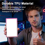 GW18 for PSA Card Slab Protector Case TPU Frame + PC Back Panel 35PT Standard Size Shockproof Gradient Glitter Cover