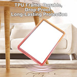 GW18 for PSA Card Slab Protector Case TPU Frame + PC Back Panel 35PT Standard Size Shockproof Gradient Glitter Cover