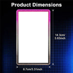 GW18 for PSA Card Slab Protector Case TPU Frame + PC Back Panel 35PT Standard Size Shockproof Gradient Glitter Cover