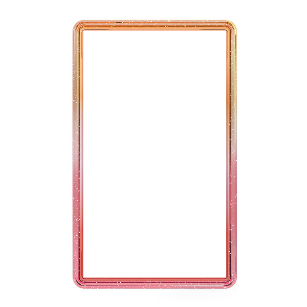 GW18 for PSA Card Slab Protector Case TPU Frame + PC Back Panel 35PT Standard Size Shockproof Gradient Glitter Cover