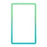 GW18 for PSA Card Slab Protector Case TPU Frame + PC Back Panel 35PT Standard Size Shockproof Gradient Glitter Cover