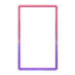 GW18 for PSA Card Slab Protector Case TPU Frame + PC Back Panel 35PT Standard Size Shockproof Gradient Glitter Cover