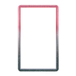 GW18 for PSA Card Slab Protector Case TPU Frame + PC Back Panel 35PT Standard Size Shockproof Gradient Glitter Cover