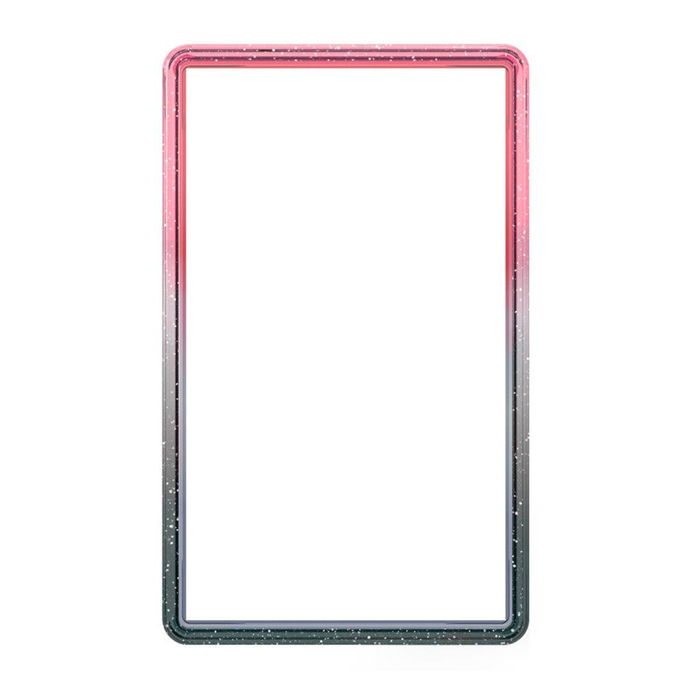 GW18 for PSA Card Slab Protector Case TPU Frame + PC Back Panel 35PT Standard Size Shockproof Gradient Glitter Cover