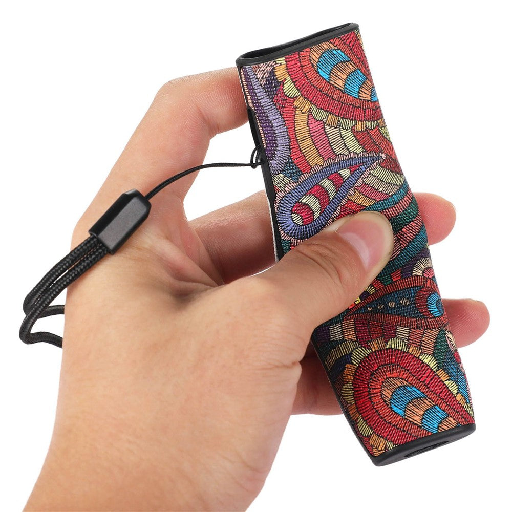 For IQOS ILUMA ONE Stylish Pattern E-cigarette Drop-proof Cover TPU+PU Leather Anti-scratch Case