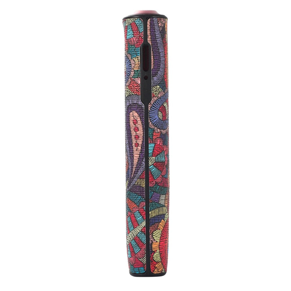 For IQOS ILUMA ONE Stylish Pattern E-cigarette Drop-proof Cover TPU+PU Leather Anti-scratch Case