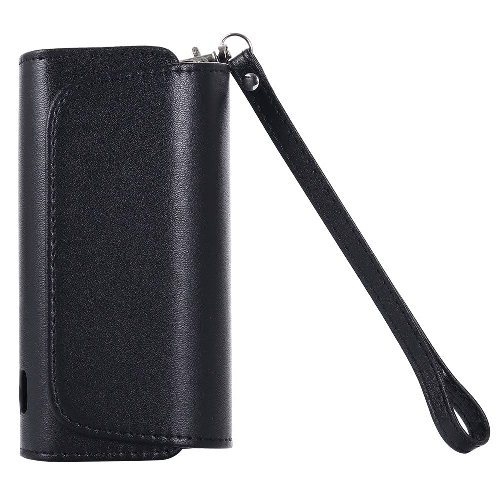 Microfiber Leather Storage Bag for IQOS ILUMA , Portable Cigarette Carrying Case with Strap
