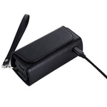 Microfiber Leather Storage Bag for IQOS ILUMA , Portable Cigarette Carrying Case with Strap