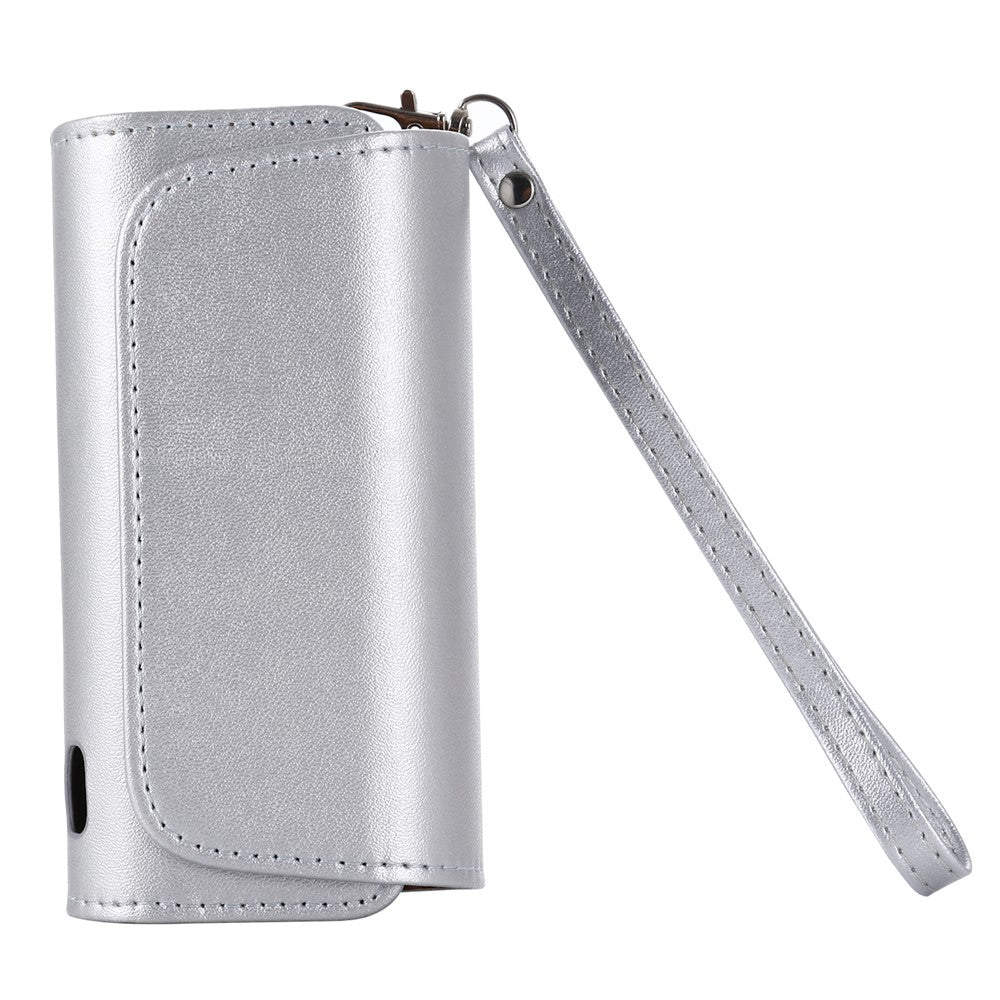 Microfiber Leather Storage Bag for IQOS ILUMA , Portable Cigarette Carrying Case with Strap