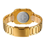 SKMEI 1888 Business Men Square Electronic Watch Steel Strap Sport Digital Watch