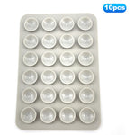 10Pcs Suction Phone Holder for Mirror Silicone Suction Cup Adhesive Mount