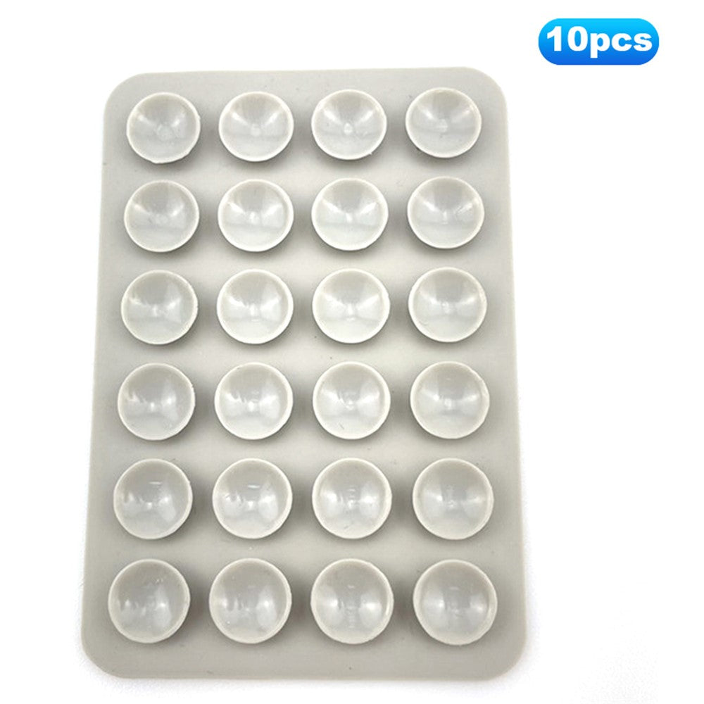 10Pcs Suction Phone Holder for Mirror Silicone Suction Cup Adhesive Mount
