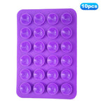 10Pcs Suction Phone Holder for Mirror Silicone Suction Cup Adhesive Mount