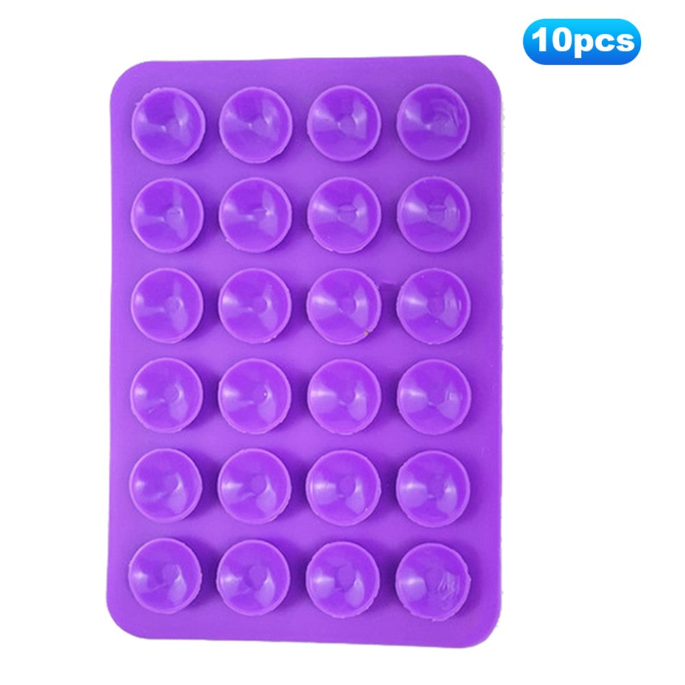 10Pcs Suction Phone Holder for Mirror Silicone Suction Cup Adhesive Mount