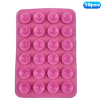 10Pcs Suction Phone Holder for Mirror Silicone Suction Cup Adhesive Mount