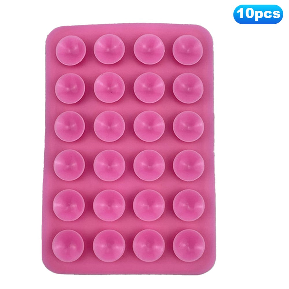 10Pcs Suction Phone Holder for Mirror Silicone Suction Cup Adhesive Mount