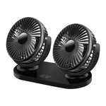 12/24V USB Car Cooling Fan Air Conditioner 360 Degree Rotating Levels Adjustable