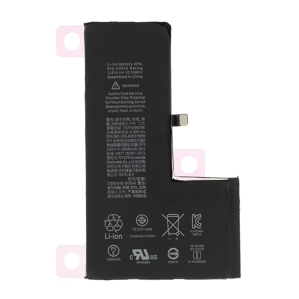 2658mAh Li-ion-batteri (ikke-OEM) til Apple iPhone XS 5.8 tommer