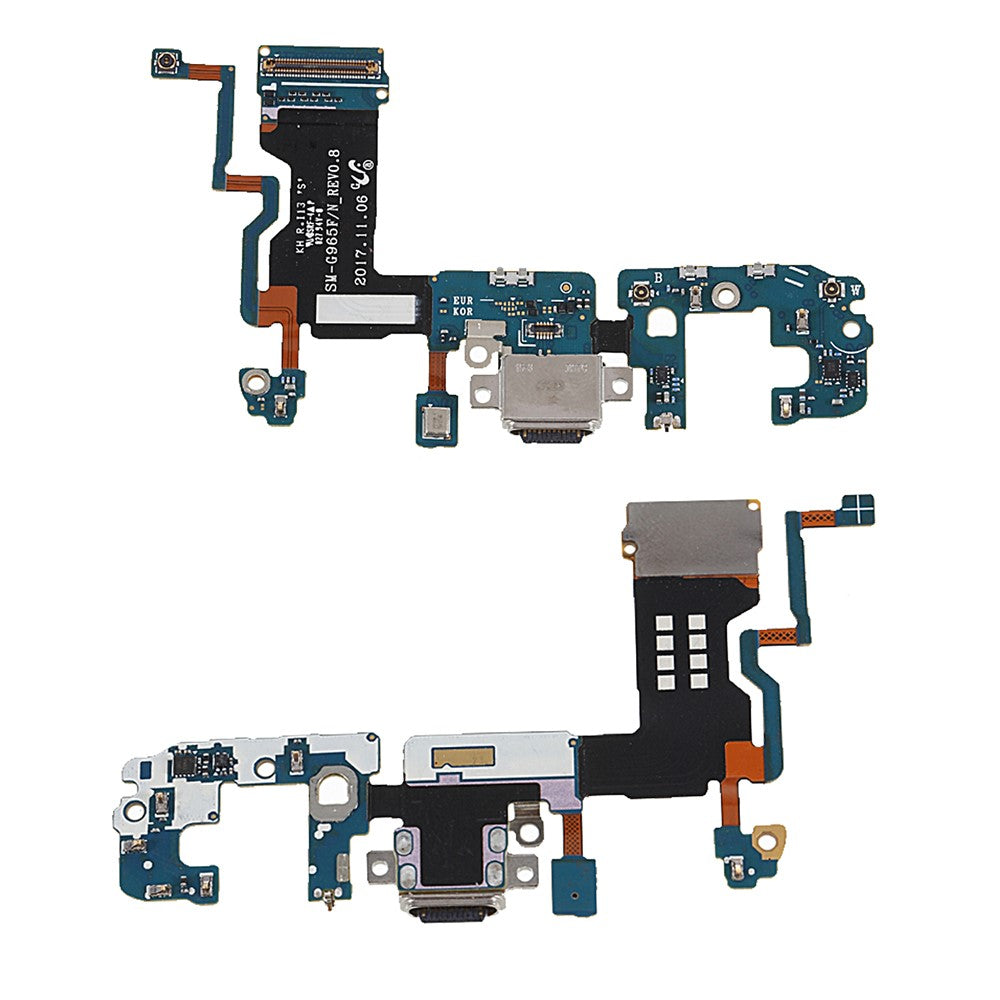 Til Samsung Galaxy S9+ G965F/N OEM Dock Connector Opladerport Flexkabel (uden logo)
