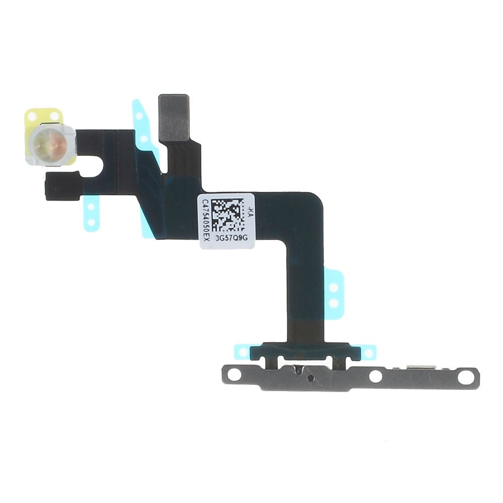 OEM Power Switch Button Flex Cable with Metal Plate for iPhone 6s Plus 5.5 inch