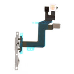 Tænd/sluk flexkabel reservedel med metalplade til iPhone 6s Plus 5,5 tommer