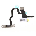 For iPhone X 5,8 tommer OEM Power ON/OFF Afbryderknap Flexkabel med Metalplade Erstatningsdel