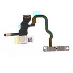 For iPhone X 5,8 tommer OEM Power ON/OFF Afbryderknap Flexkabel med Metalplade Erstatningsdel