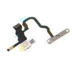 For iPhone X 5,8 tommer OEM Power ON/OFF Afbryderknap Flexkabel med Metalplade Erstatningsdel