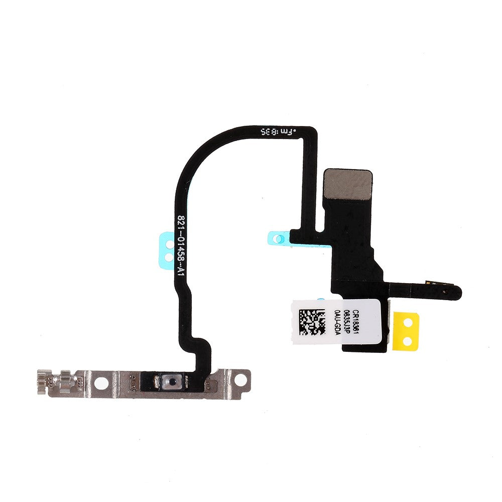 Power On/Off Flex Cable with Metal Plate for iPhone XS 5.8 inch/XS Max 6.5 inch