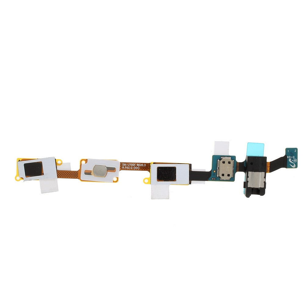 OEM Home-knap + flexkabel til høretelefonstik til Samsung Galaxy J7 SM-J700F