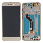 LCD-skærm og Digitizer-samling + Ramme Reservedel til Huawei P8 Lite (2017)