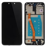 LCD-skærm og digitizer-enhed med ramme (uden logo) til Huawei Mate 20 Lite