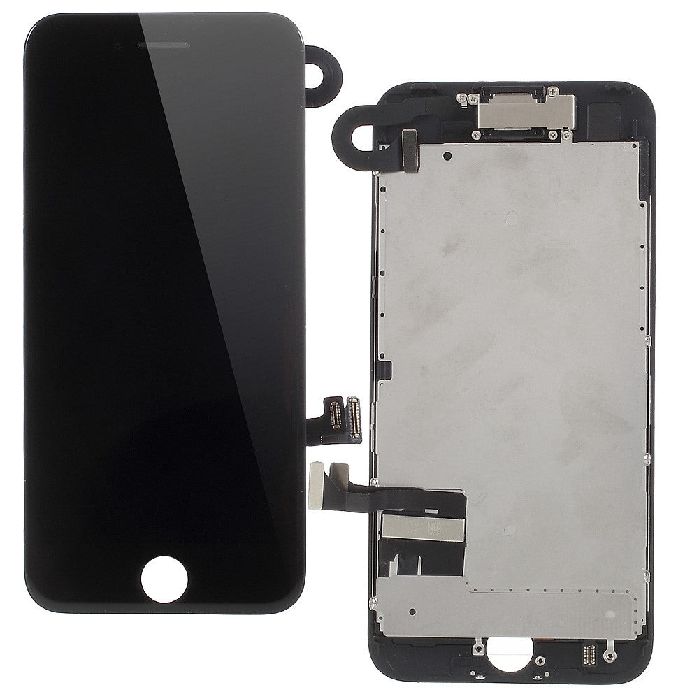 Til iPhone 7 Plus 5.5 LCD-skærm og digitizer-enhed + rammeerstatningsdel (lavet af kinesisk producent, 380-450cd/m2 lysstyrke + Full View) (uden logo)