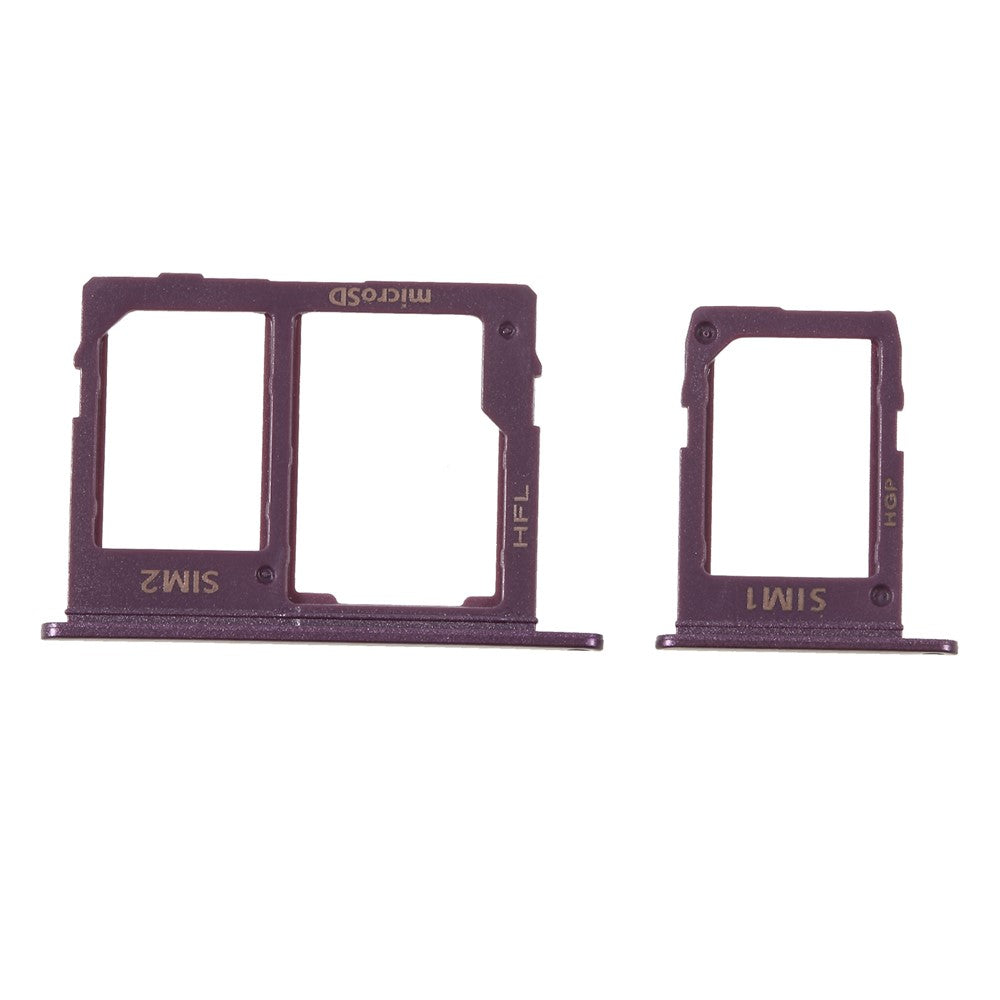 2 STK OEM Dual SIM MicroSD-kortholder Reparationsdel til Samsung Galaxy J6 (2018)