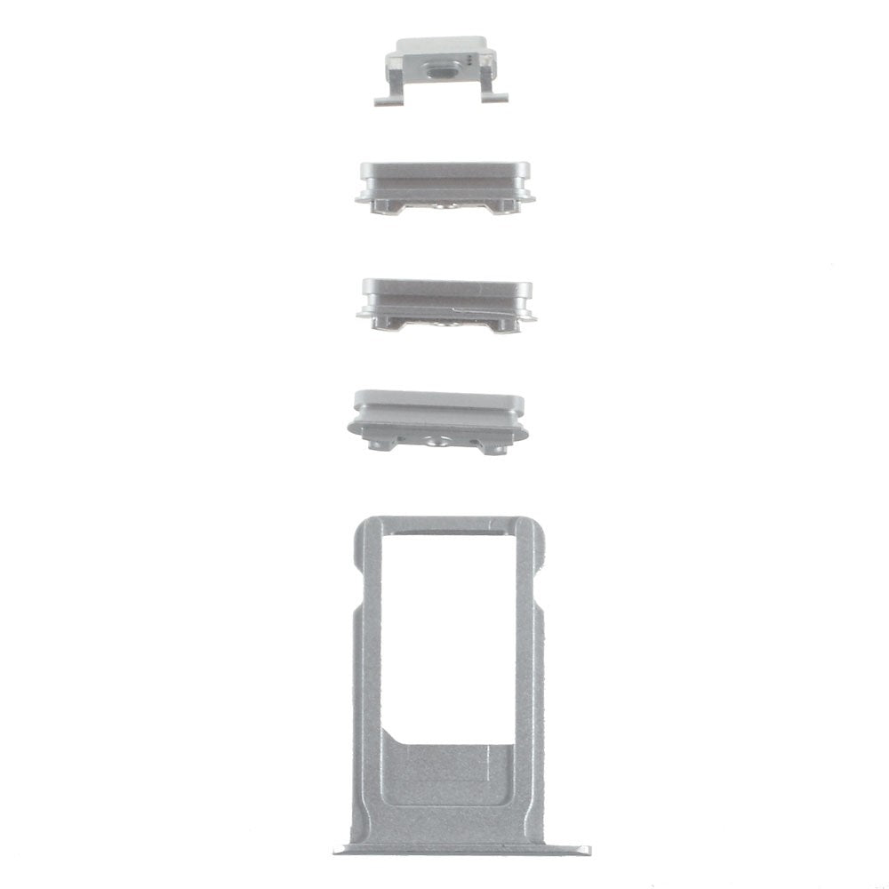 OEM for iPhone 6s Side Button Set (lydløs-/tænd-/sluk-knap + lydstyrkeknapper + SIM-kortbakke)