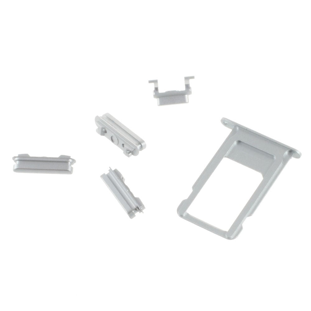 OEM for iPhone 6s Side Button Set (lydløs-/tænd-/sluk-knap + lydstyrkeknapper + SIM-kortbakke)