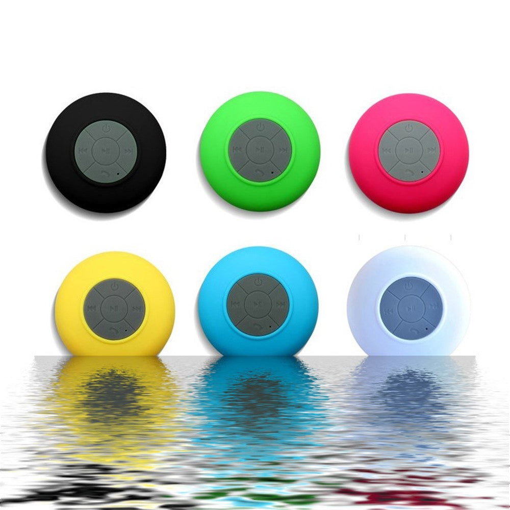 Suction Cup Mini Wireless Bluetooth-compatible Speaker Hands-free Call IPX4 Waterproof Shower Loudspeaker for iPhone 7/7 Plus etc.