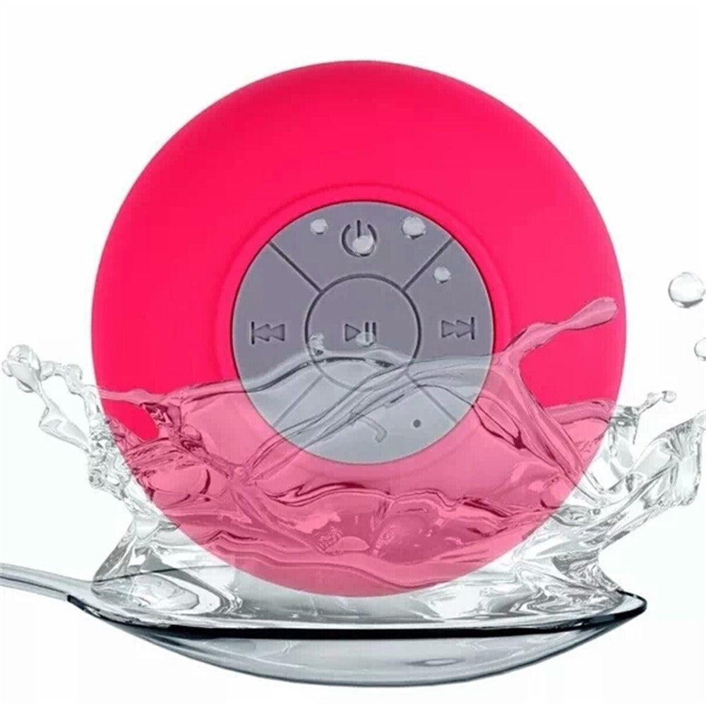 Suction Cup Mini Wireless Bluetooth-compatible Speaker Hands-free Call IPX4 Waterproof Shower Loudspeaker for iPhone 7/7 Plus etc.