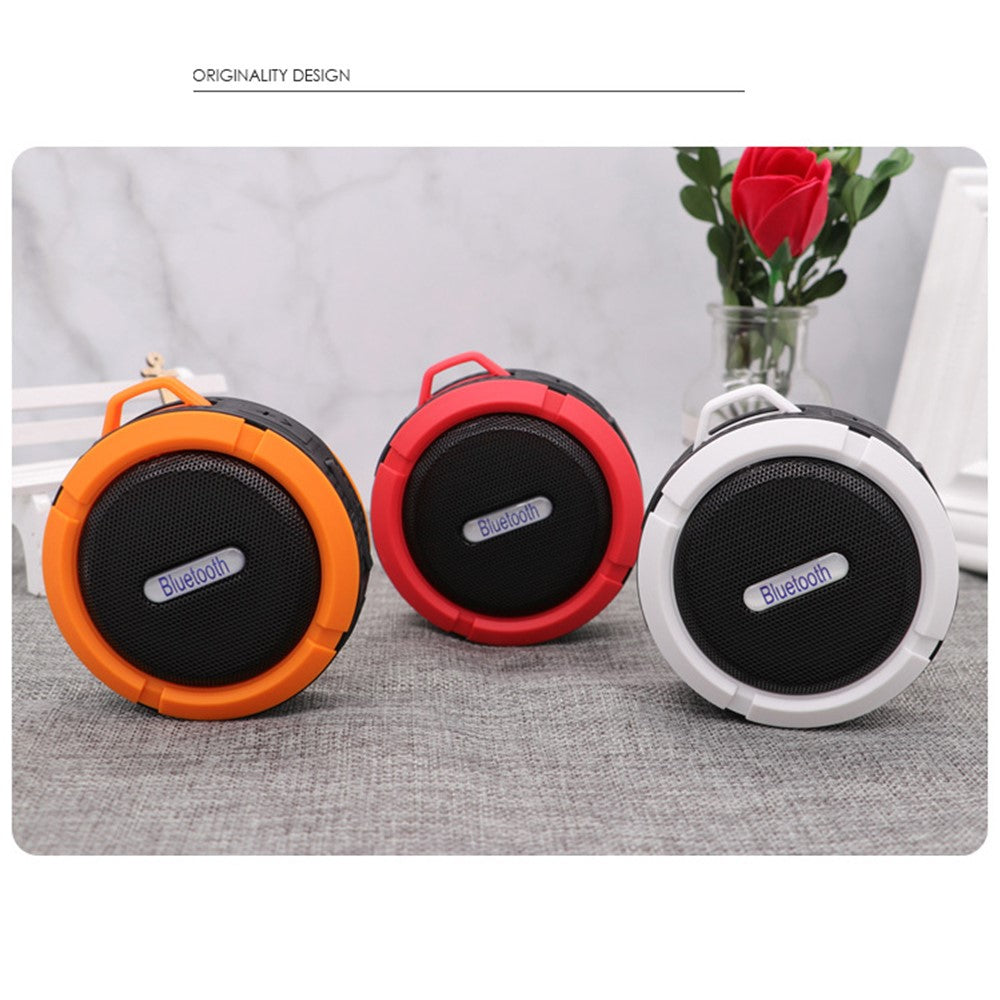C6 Portable Outdoor Bluetooth-compatible Speaker IP65 Waterproof Shower Bluetooth-compatible Speaker for iPhone Samsung